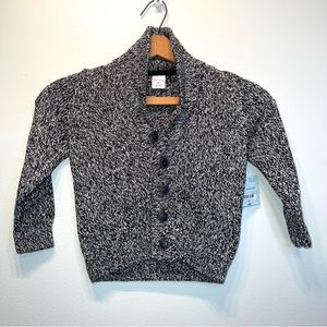 NWTS Okie Dokie Knitted Cardigan, Kid's Size 2T Black & White NEW MSRP $30